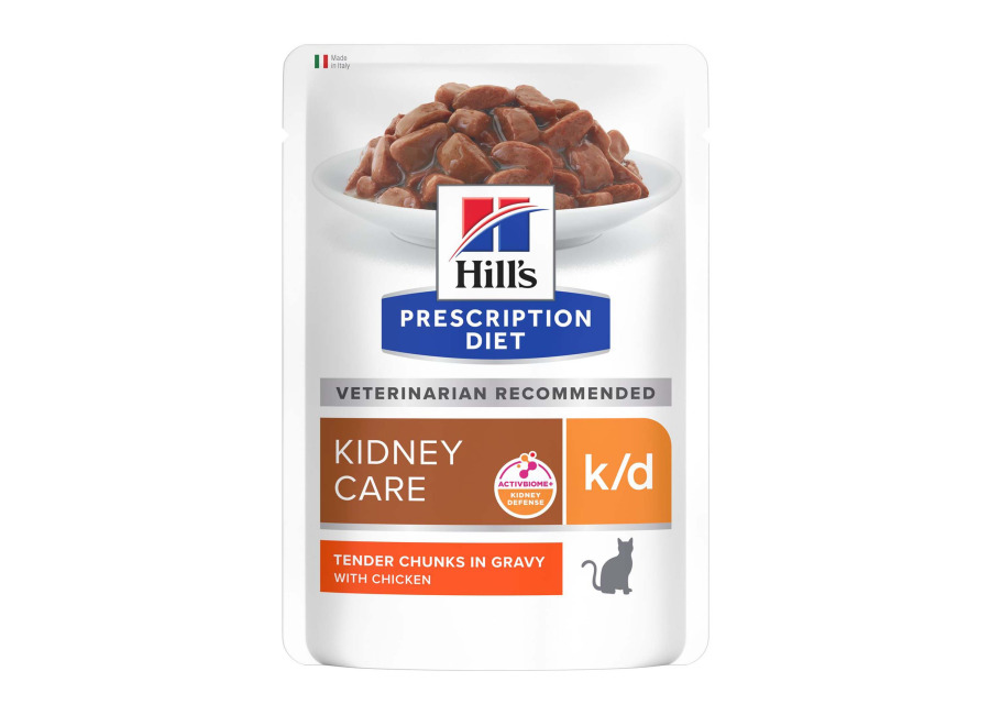 Hill’s Prescription Diet 36 x 85 g para gatos en oferta: 24 + 12 ¡gratis! – k/d Kidney Care con pollo