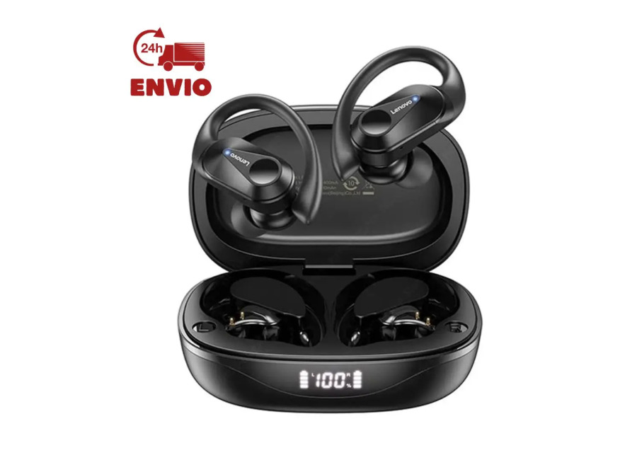Lenovo Auriculares Inalámbricos LP75, Bluetooth 5.3, Con Resistencia al Agua, Con Función Táctil, Auriculares Deportivos para…