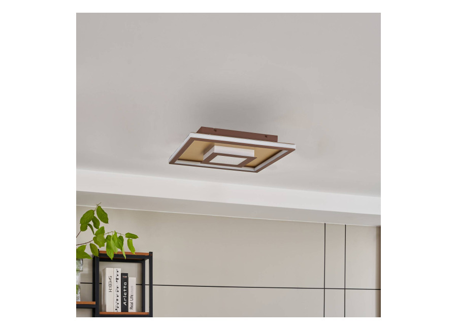 Lámpara de techo LED Pekela de Lindby, angular, 40 c