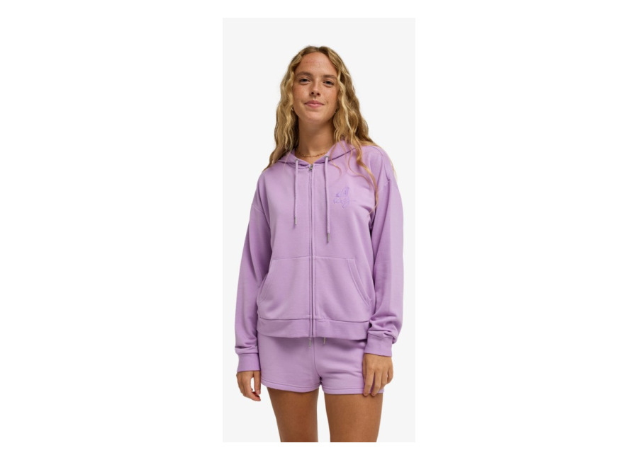 Roxy Surfing By Daylight – Sudadera con Capucha y Cremallera Morado Mujer
