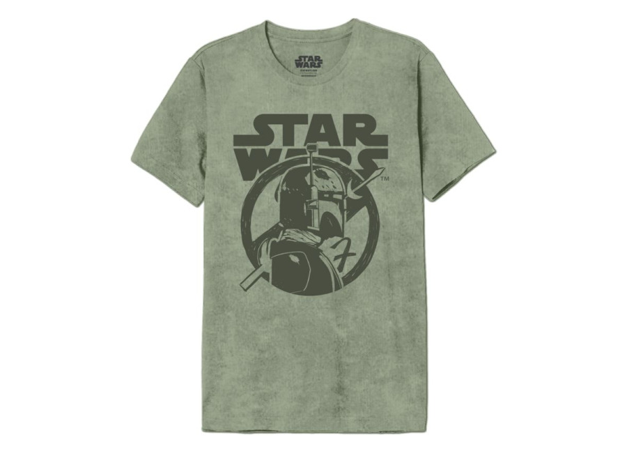 Camiseta Disney de Star Wars – Boba Fett – Profile – Logo – M XXL – para Hombre – Caqui