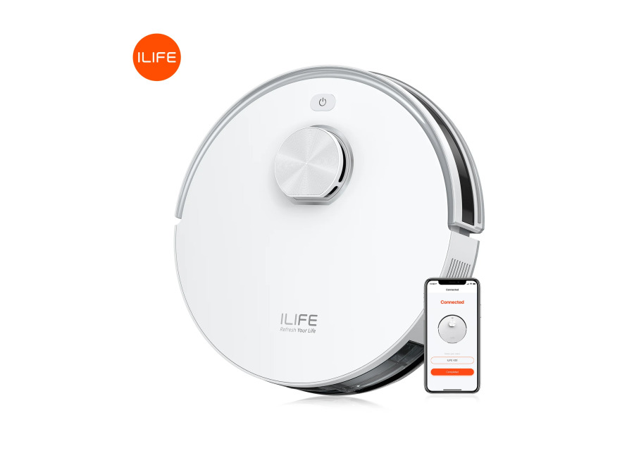 Aspiradora robot ILIFE V30, navegación láser, succión de 10000 Pa, hasta 150 minutos de autonomía, control…