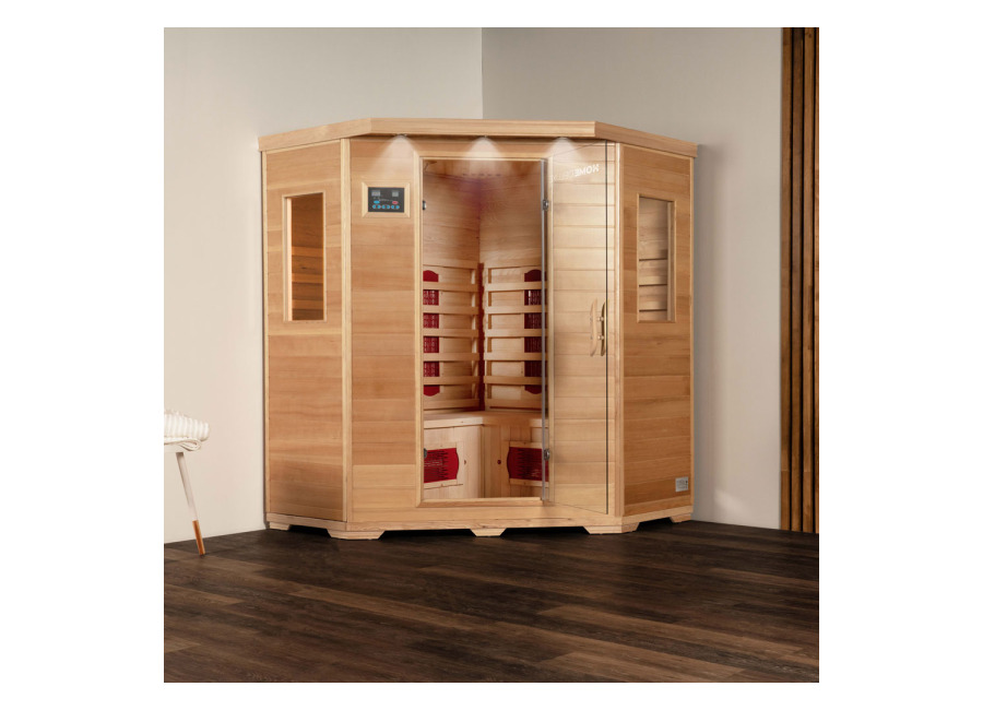 Home Deluxe Cabina de infrarrojos REDSUN XXL – 150 x 150 cm para 4 persona