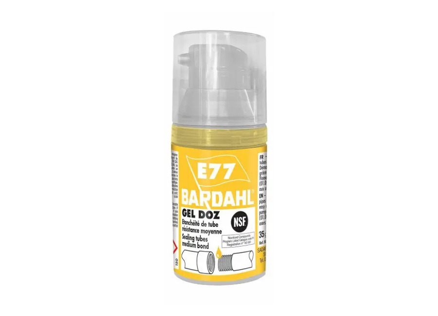 Cilindro adhesivo fijo tubo de la bomba resistente al agua Bardahl Geldoz E77 35 g