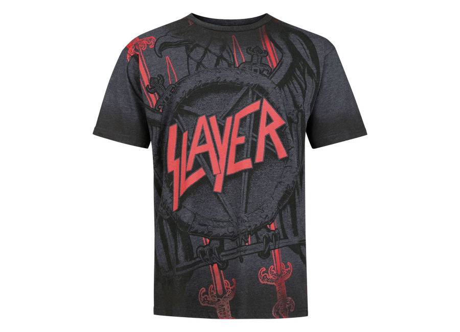 Camiseta de Slayer – EMP Signature Collection – S XL – para Hombre – Gri