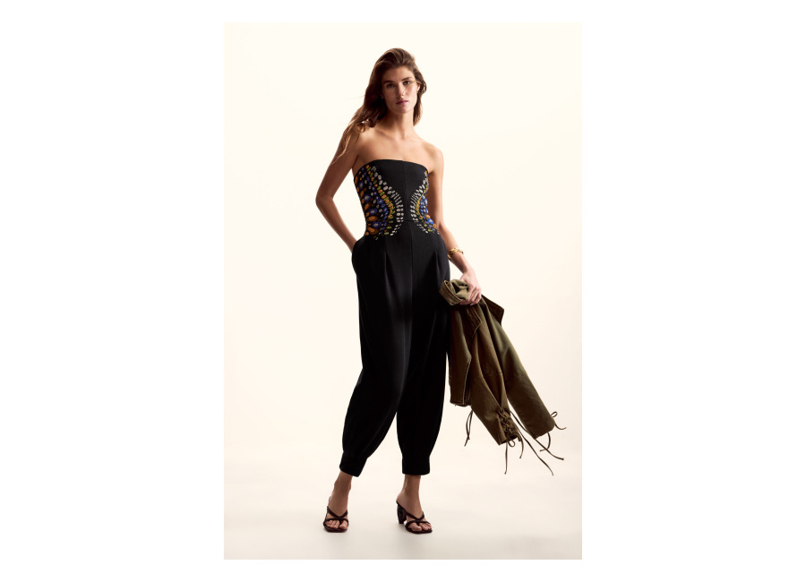 Desigual Mono largo M. Christian Lacroix, Mujer, Negro