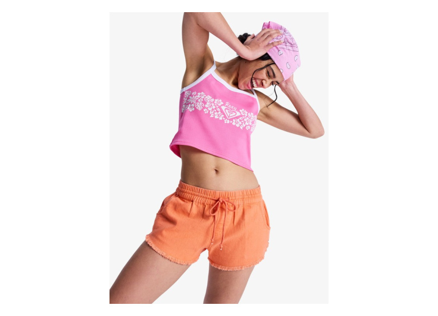 Roxy Scenic Route – Short con cintura elástica Naranja Mujer