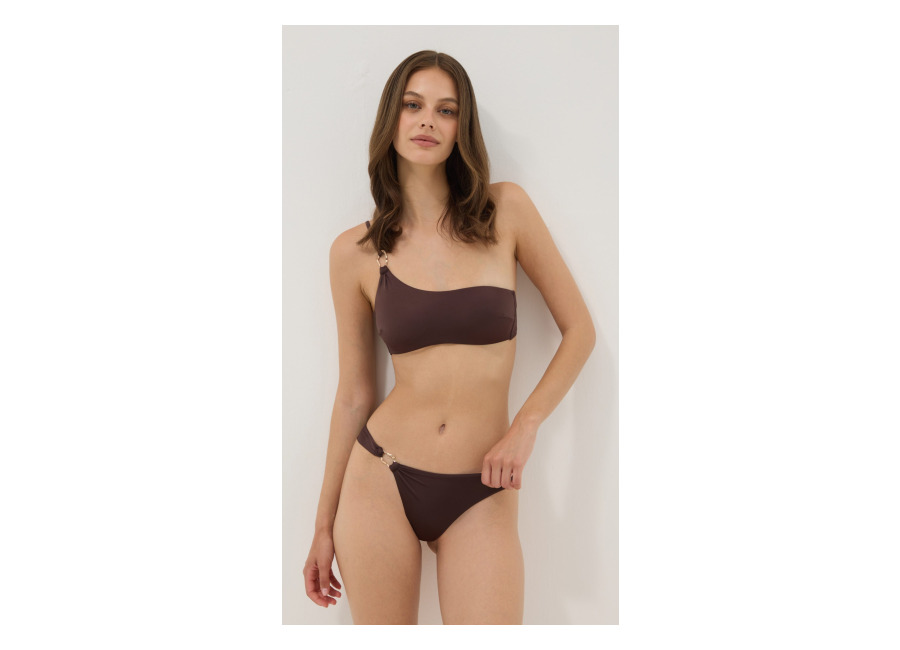 Ovs Braguita De Bikini Marrón Elástica Con Aro, Mujer, Marrón chocolate, Talla: 4