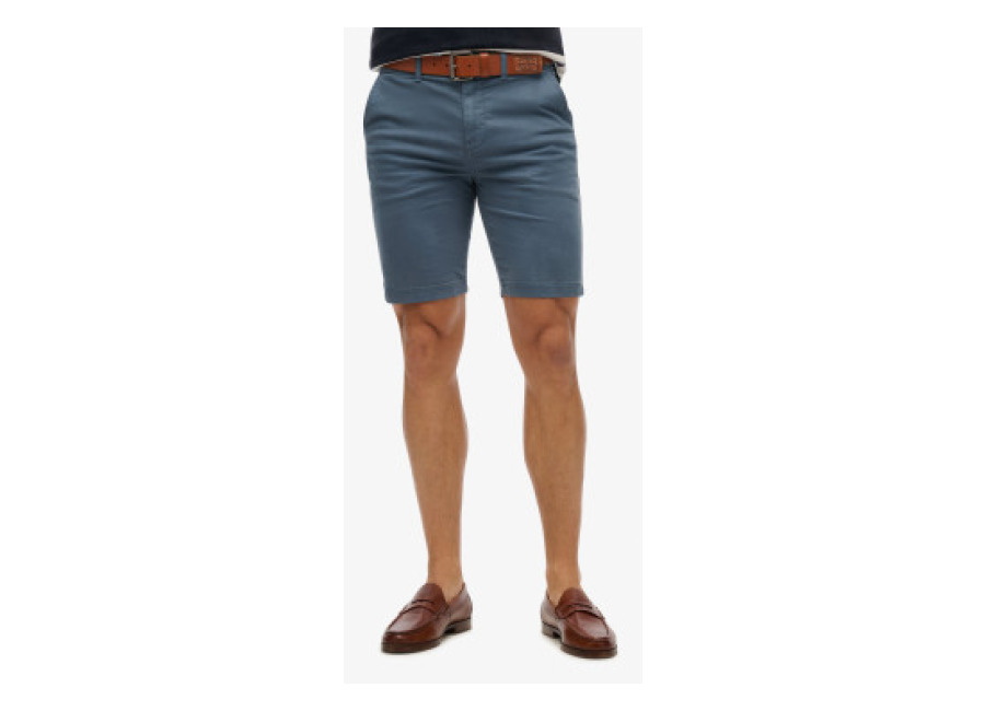 Superdry para hombre. M7110397A Short chino azul (36), Casual, Algodón