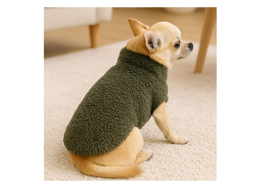 Outech Sudadera Borreguillo Caqui para perro