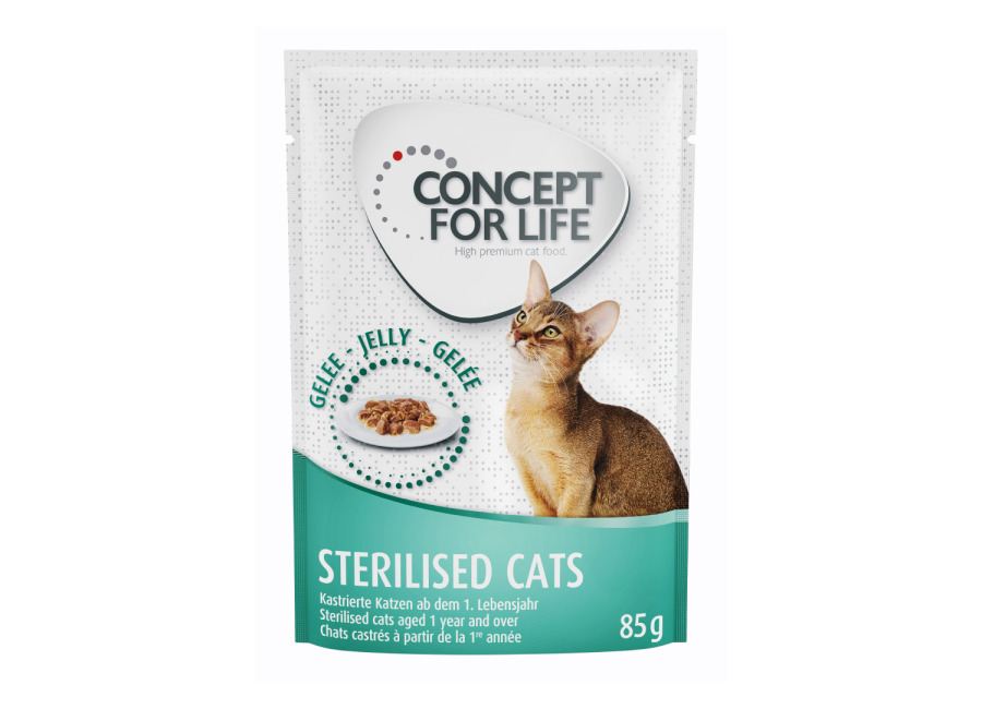Concept for Life Sterilised Cats con pollo en gelatina – 48 x 85 g