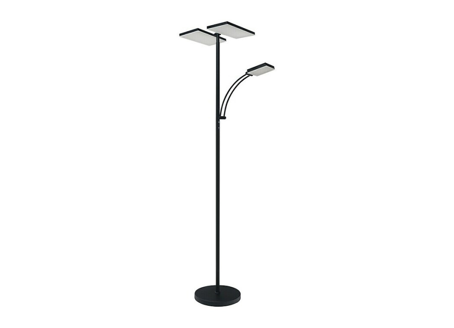 Tween Light Lámpara de suelo LED Chicago (36 W, Altura: 180 cm, Negro mate, Blanco cálido)