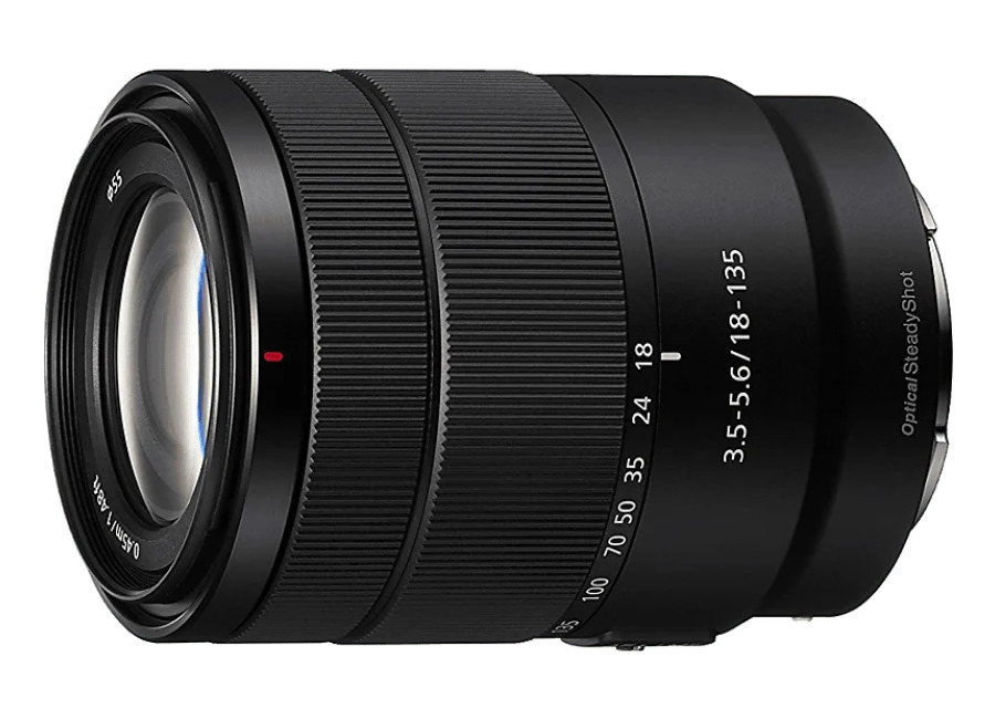 Sony Objetivo EVIL – Sony E 18-135mm f/3.5-5.6 OSS, Negro