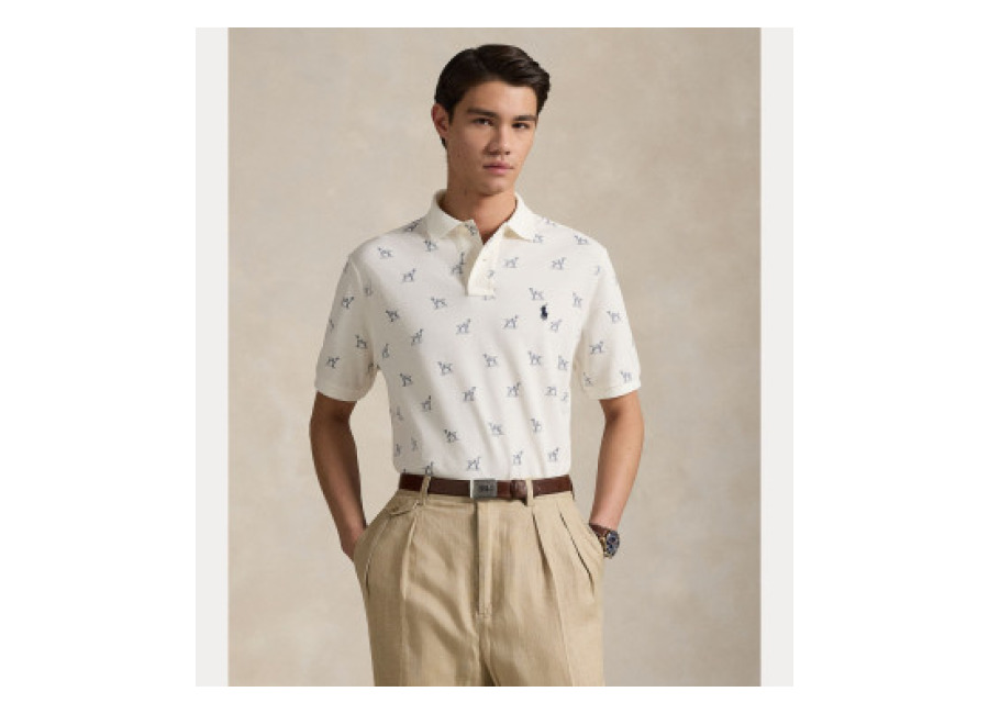 Polo Ralph Lauren para hombre. 710974597001 Polo Custom Slim blanco (M), Casual, Algodón, Manga corta