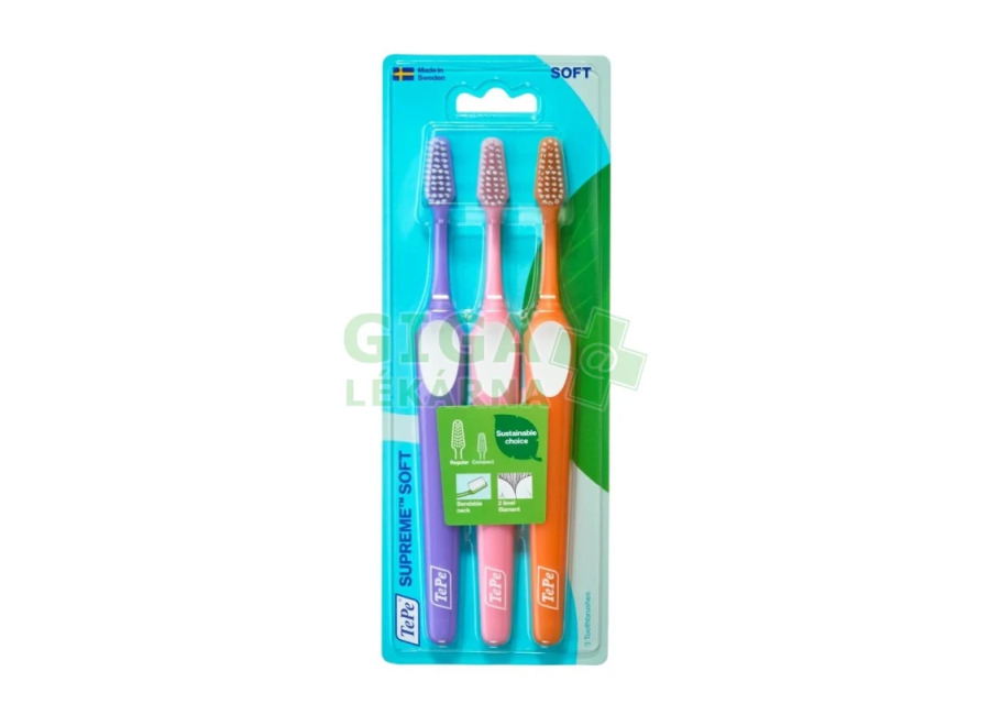 TePe Cepillo de dientes TePe Supreme 3 pcs Suave