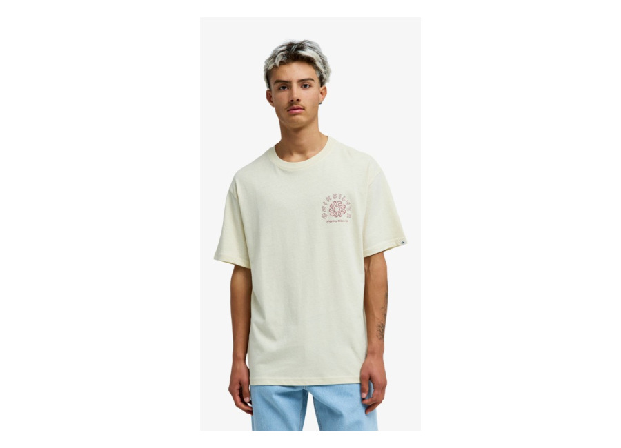 Quiksilver – Curve Palm – Camiseta de manga corta Beige Hombre
