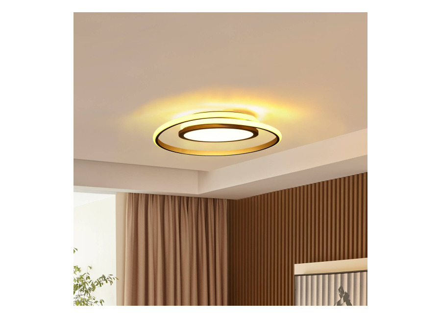 Lucande Lámpara LED de techo Lucande Noud, 49 cm, plata, aluminio, atenuable