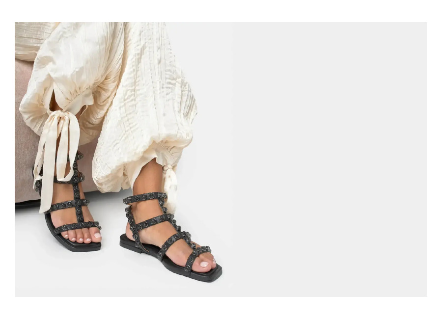 Alma en Pena Sandalias planas de piel mujer V268450 Alma En Pena