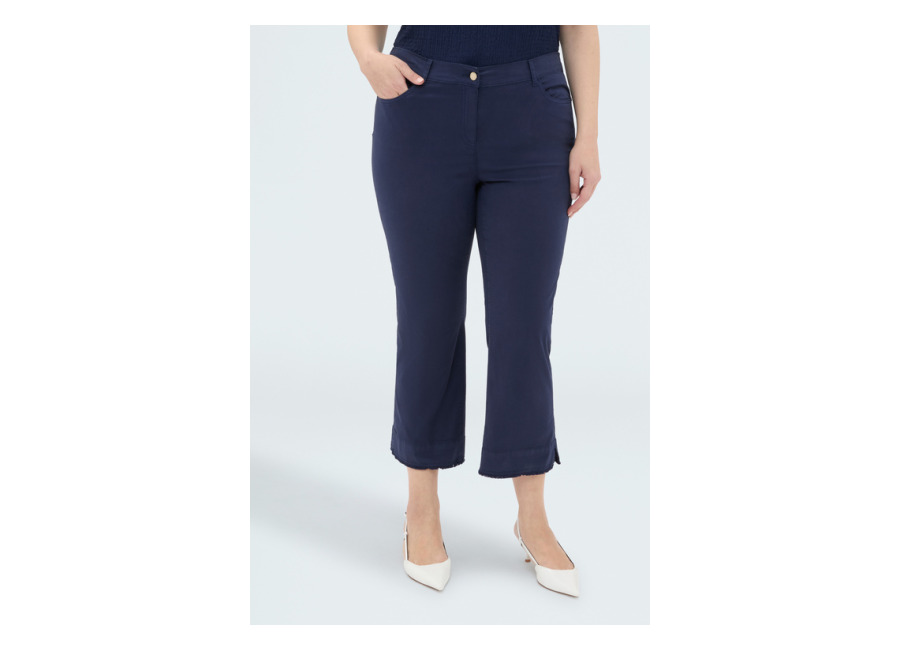 Fiorella Rubino Pantalones Kick Flare de algodón ligero