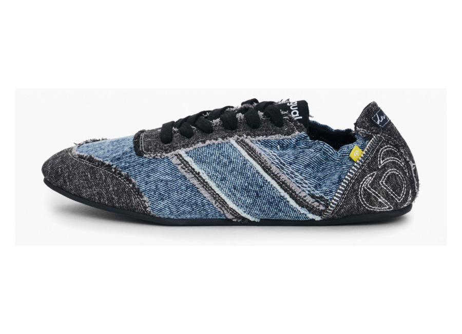 Desigual Zapatillas denim, Mujer, Algodon, Azul, 36