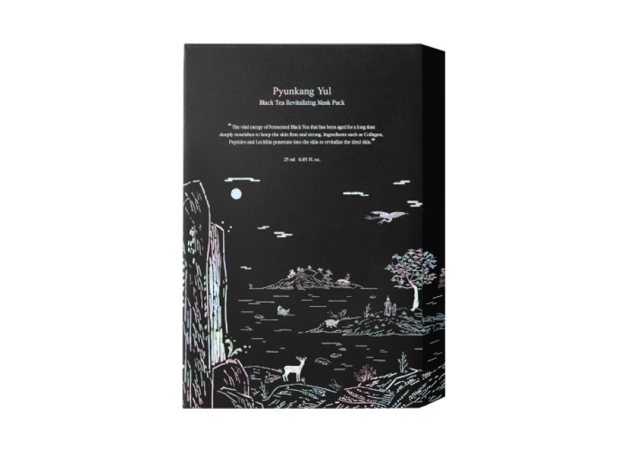 Pyunkang Yul Black Tea Revitalizing Mask Pack – 10pieza