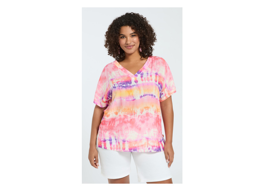 Fiorella Rubino Blusa tie-dye de viscosa