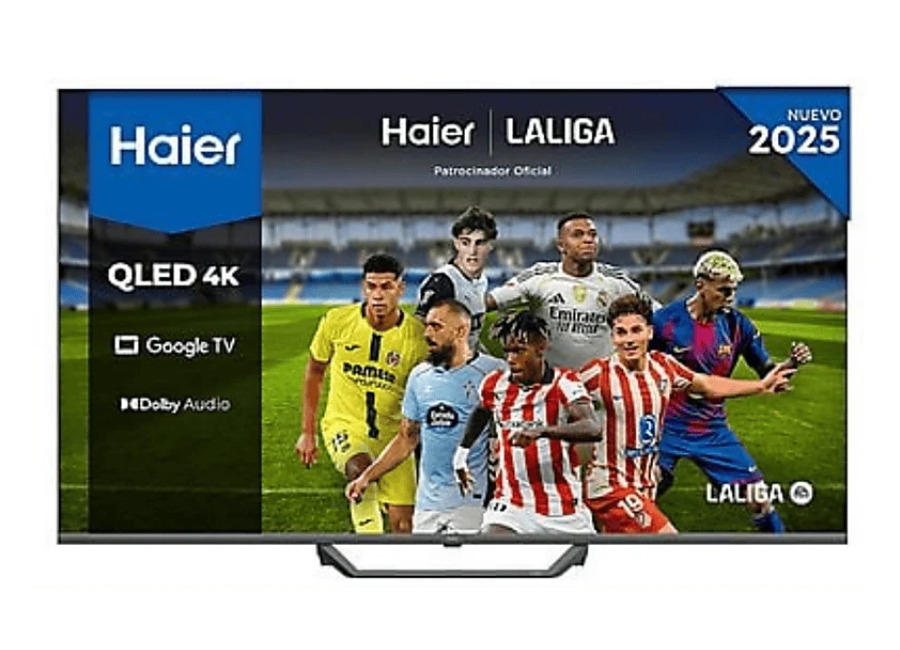 Haier TV QLED 65″ – Haier S80 Series H65S80FUX, 4K HDR10, Google TV, Gaming 120Hz, Dolby Audio, Negro