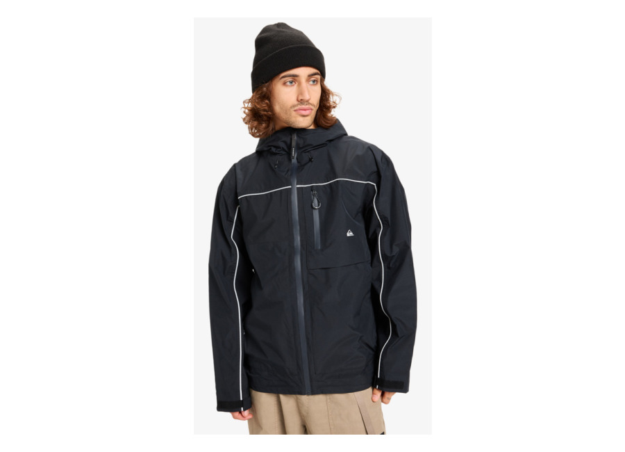 Quiksilver – Full Rig Goretex – Chaqueta impermeable con capucha Negro hombre