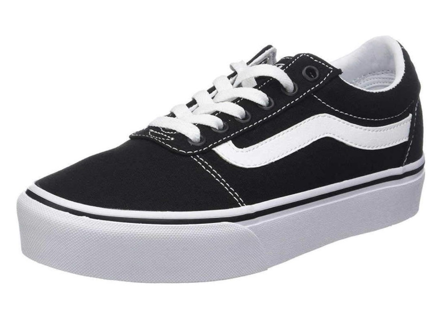 Vans Ward Platform Sneaker, Patchwork Light Blue