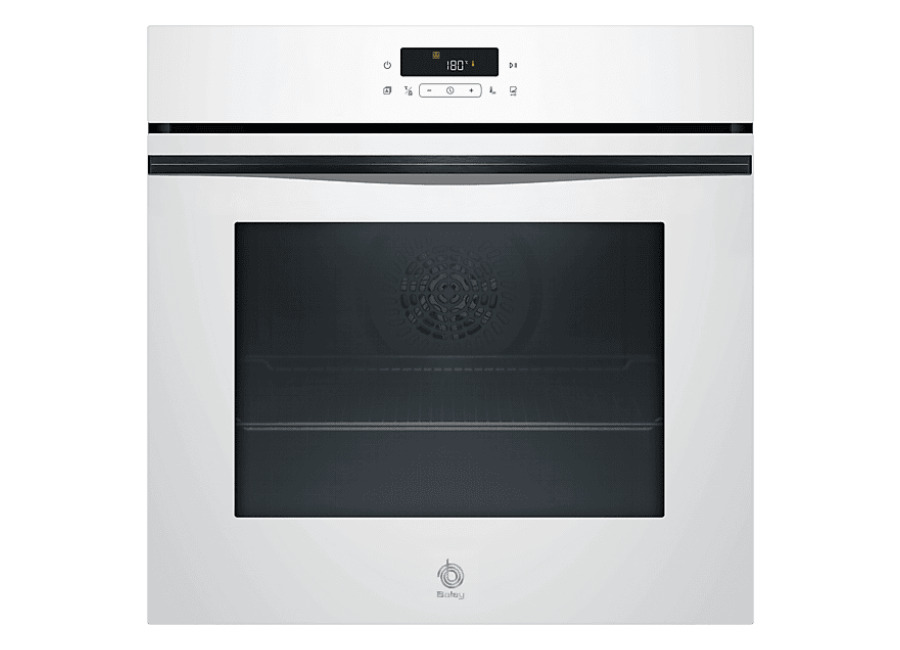 Balay Horno a vapor – Balay 3HD5829B3, Multifunción, Pirolítico, 71 l, Función Freidora de Aire, Control Deslizante, 60 cm, Cristal Blanco