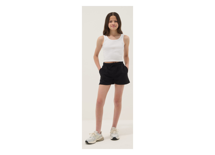 Ovs KIDS Conjunto Fitted Multicolor De Algodón Elástico Para Niña, Niña, Blanco/negro, Talla: 11-12
