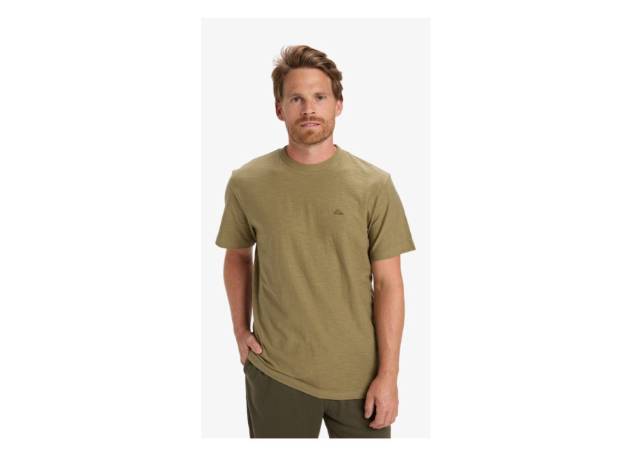 Quiksilver – Slub Roundneck – Camiseta de manga corta Beige hombre
