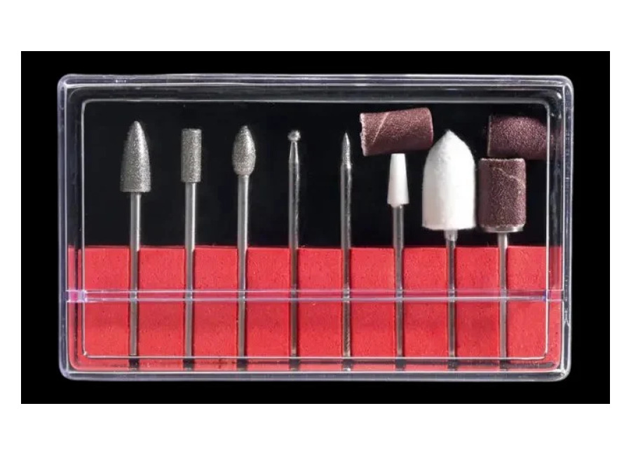 Peggy sage Set de fresas de diamante para manicura, 8 pz. Peggy Sage