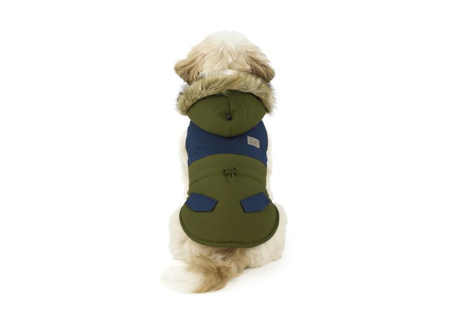 Outech Abrigo Impermeable Verde con Bolsillo para perro