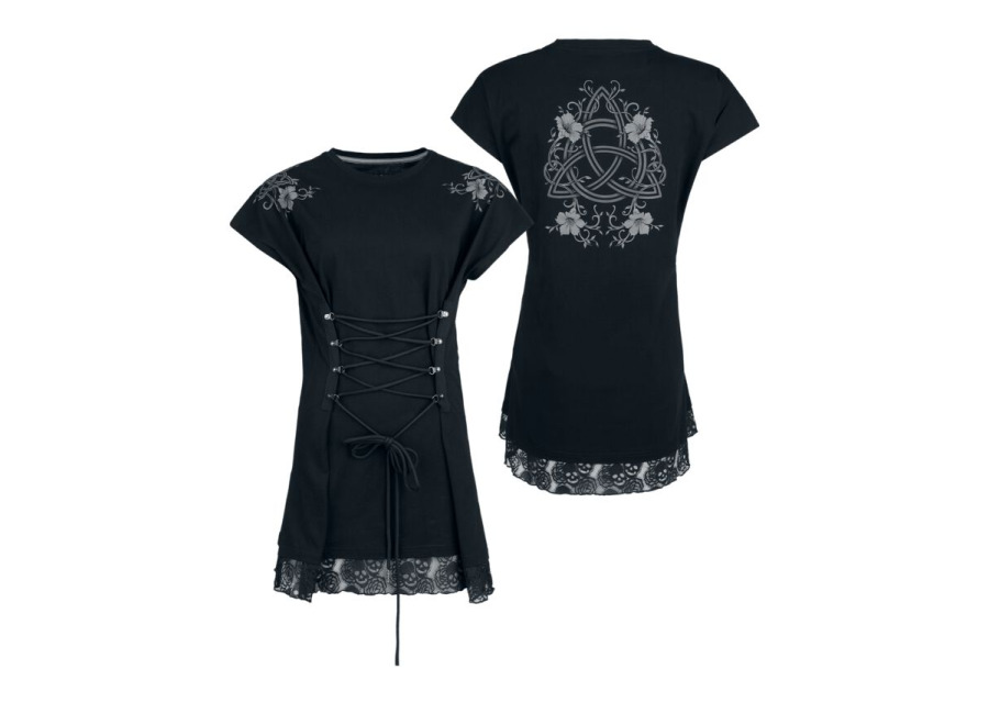 Black Premium by EMP Camiseta Oversized de Black Premium by EMP – Camiseta Rooted in Reverence – S XXL – para Mujer – Negro
