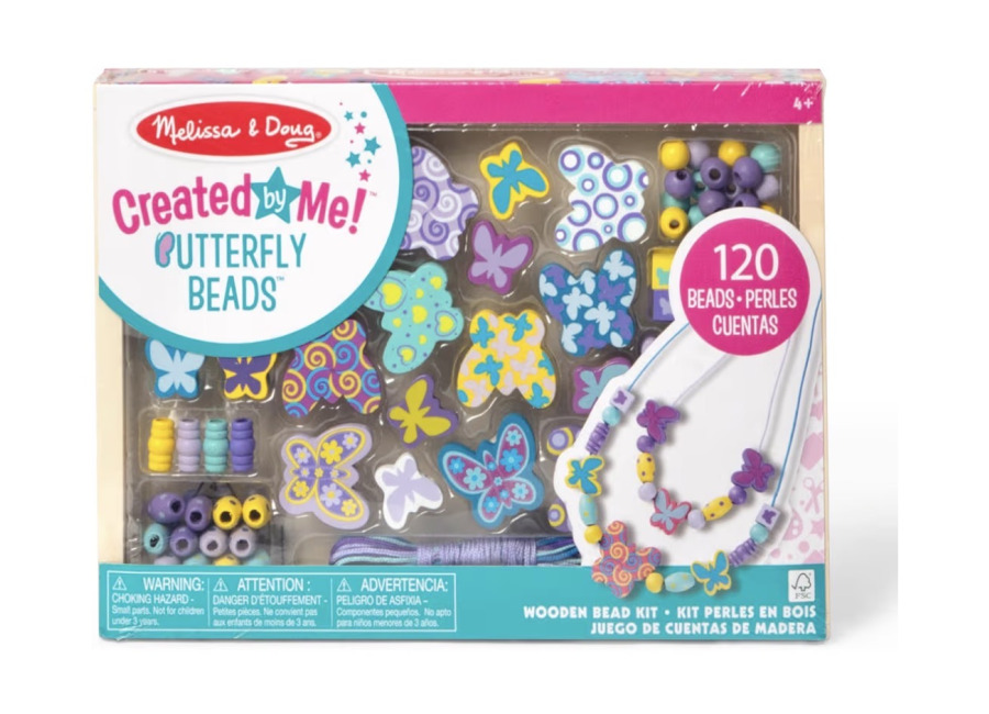 Melissa & Doug, juego de cuentas de madera para collares