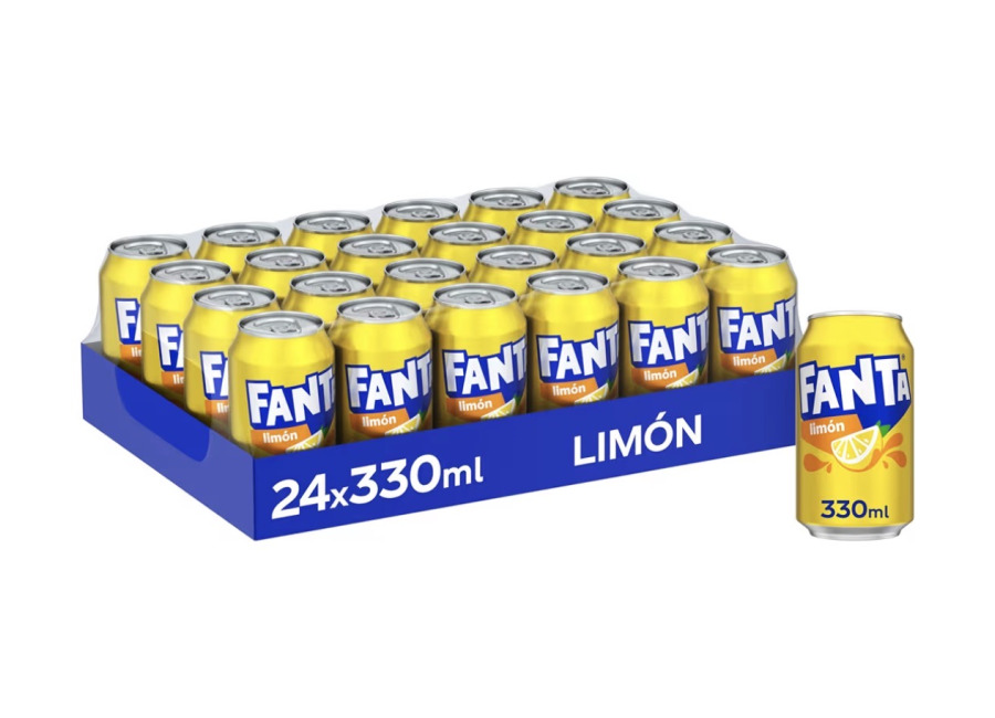 Fanta Limón Pack 24 latas