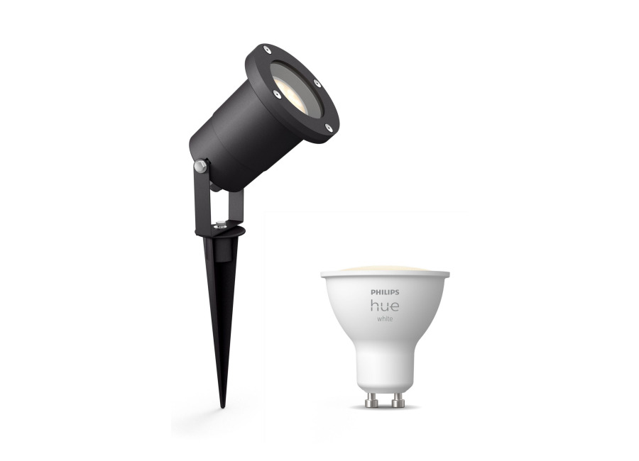 Philips Hue Philips Pack: Foco Philips Puled (negro) + Bombilla Hue Gu10 Luz Blanca Cálida