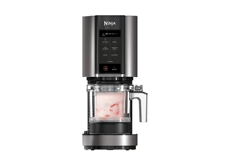 Ninja Heladera – Ninja CREAMi NC302EU, 7 programas, 800 W, 2 tarrinas 473 ml, Negro y plateado