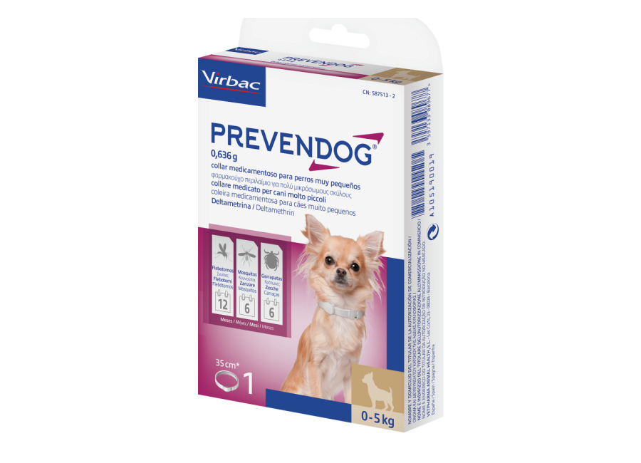 Prevendog collar antiparasitario para perros – 2 x 35 c
