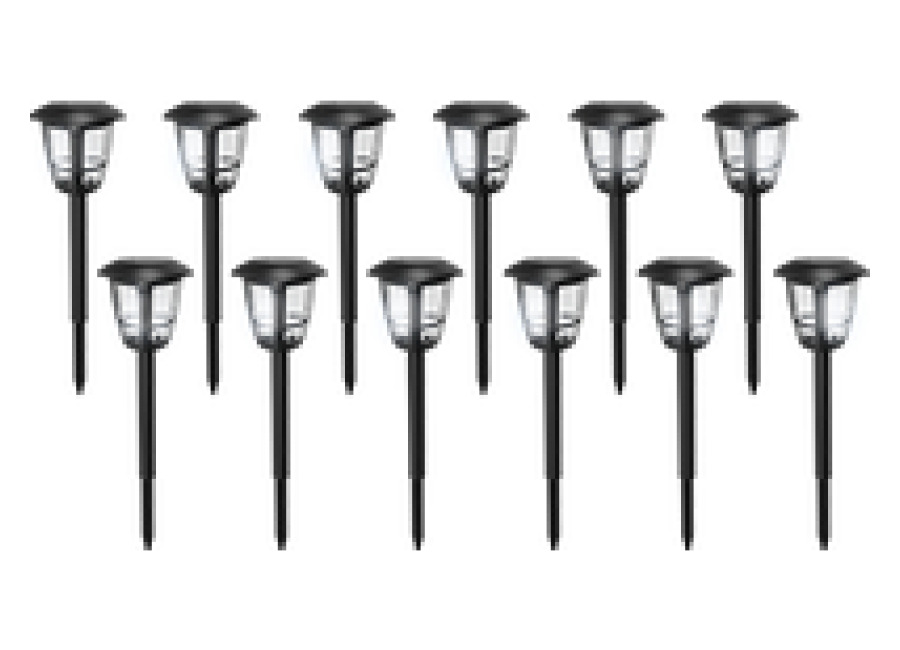Luces LED solares para césped (12 piezas) 6500K