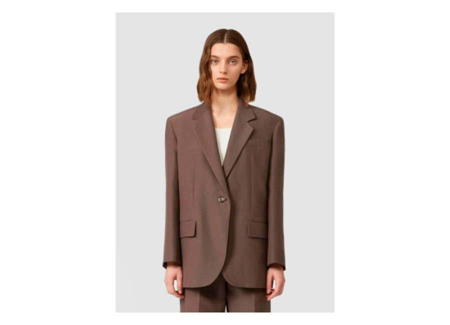 Weekend Max Mara para mujer. 2525046081600 Chaqueta Floc marrón (XL), Casual, Algodón