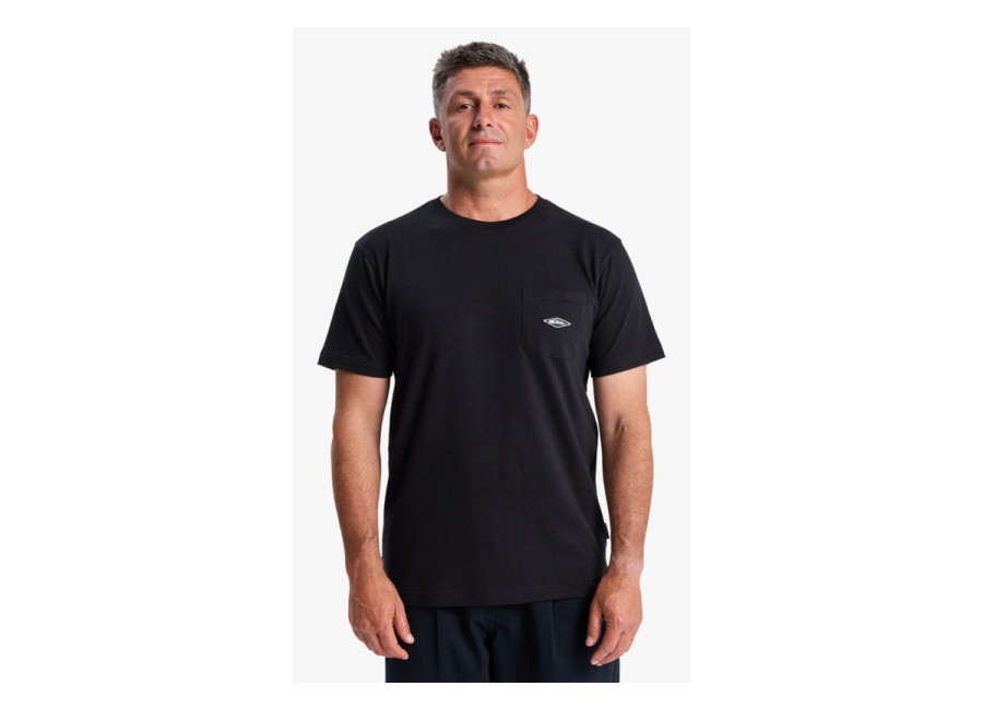 Quiksilver – Diamond Pocket – Camiseta de manga corta Negro hombre