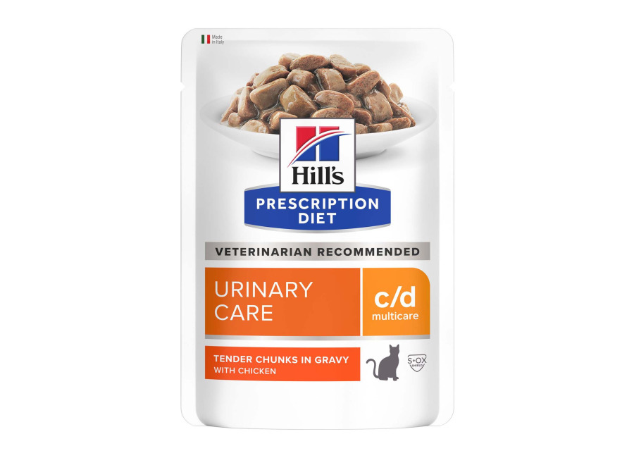 Hill’s Prescription Diet 36 x 85 g para gatos en oferta: 24 + 12 ¡gratis! – c/d Multicare Urinary Care con pollo