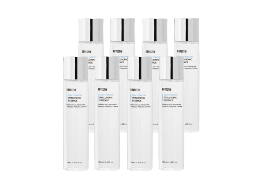 Rovectin Aqua Hyaluronic Essence (New Version of Skin Essentials Activating Treatment Lotion) – 180ml (8ea) Set