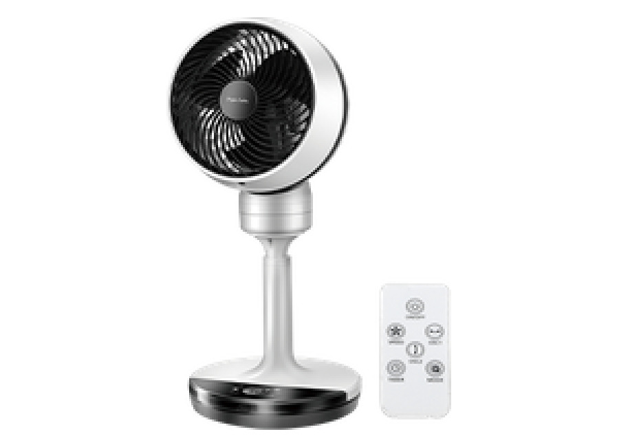 Taylor Swoden Eddy – Ventilador de mesa digital, oscilante, mando a distancia. Pantalla LED, 4 velocidades, 3 modos, 70W, oscilación vertical y horizontal, temporizador 8 horas. Diseño retro