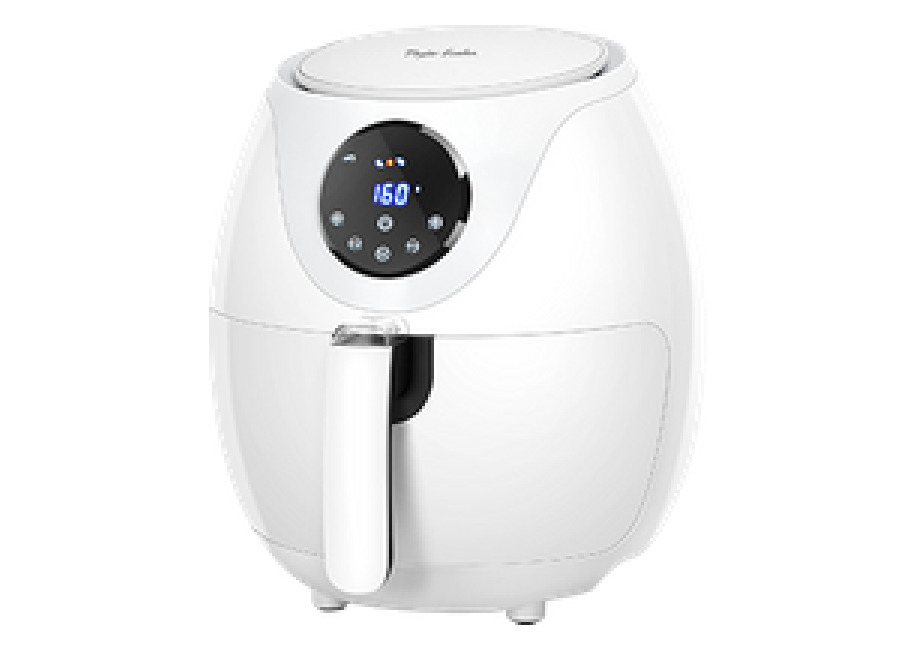 Taylor Swoden Eva – Freidora de aire sin aceite, 1200W, tamaño compacto: 2.6 litros, pantalla LED, panel táctil, 6 programas automáticos. Libre de BPA. Color blanco.
