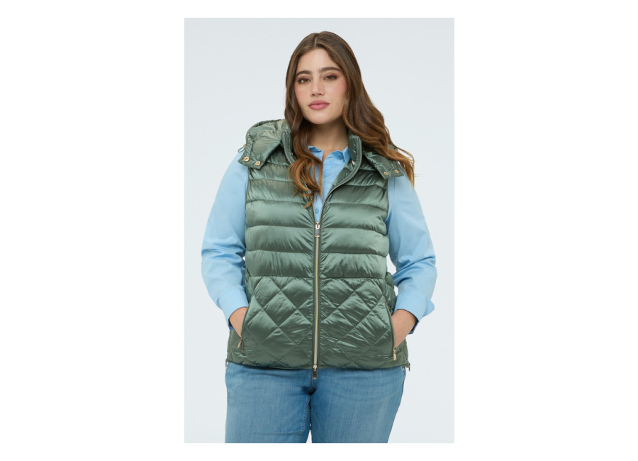 Fiorella Rubino Chaleco acolchado con capucha