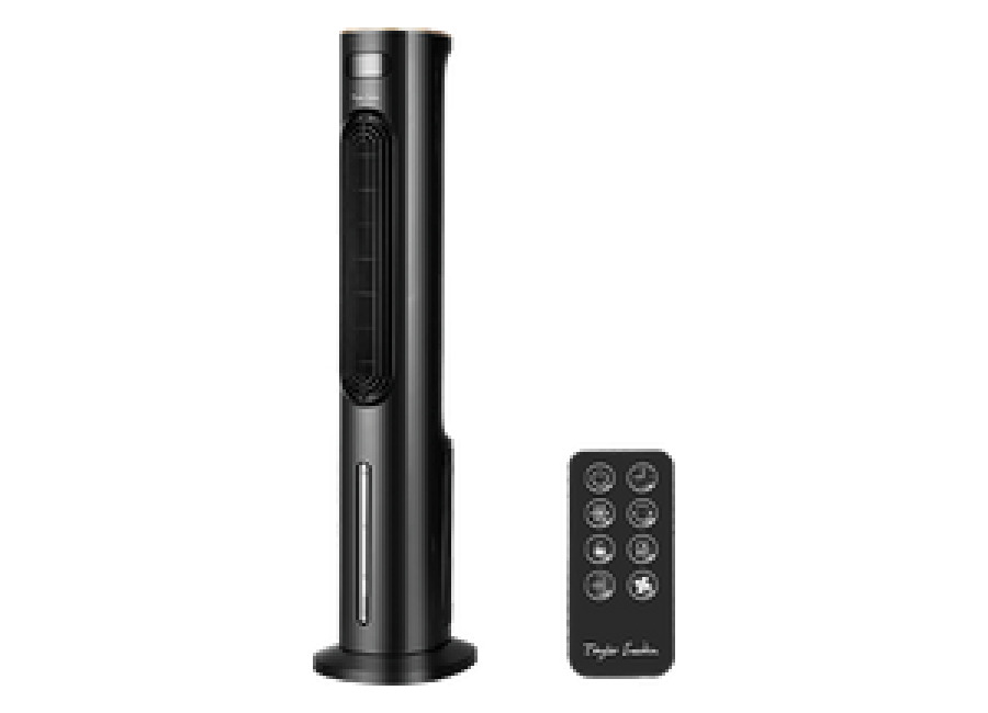 Taylor Swoden Caldwell – Climatizador evaporativo 3 en 1 depósito de agua 6L y mando a distancia. Ventilador de torre, climatizador evaporativo y humidificador en uno. Oscilante, temporizador. 3 modos
