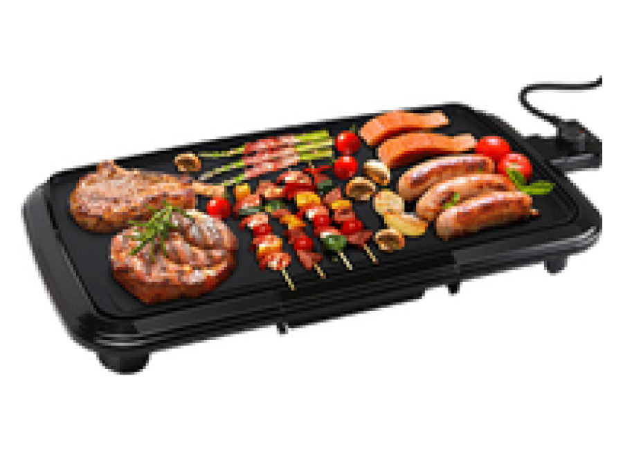 Aigostar Varmo 30CEY – Plancha de asar antiadherente superficie de 50 x 27 cm, potencia 2000W